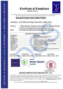 10010 green guard cert rajasthan decorators page 0001