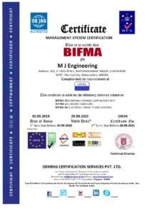 10034 m j engineering bifma cert