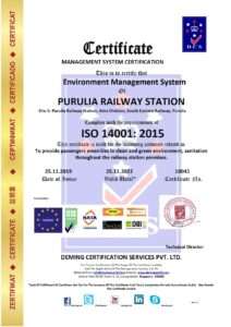 10041 dcs purulia railway station iso 14001 certificate