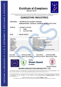 1008 green guard cert gangothri industries kerala tables and tools page 0001 (1)