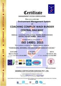 10172 dcs coaching complex wadi bunder central railway mumbai iso 14001 enms certificate page 0001