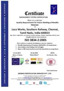 10076 loco workshop chennai iso 3834 2 cert