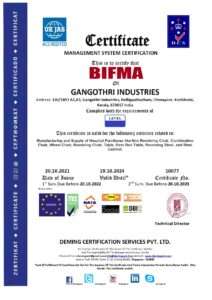 10077 gangothri industries bifma cert