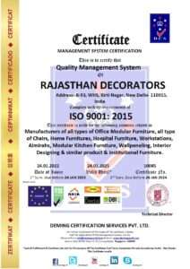 10085 dcs rajasthan decorators iso 9001 certificate
