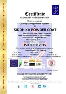10096 dcs siddhika powder coat iso 9001 certificate