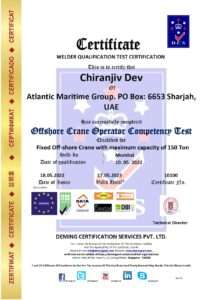 10100 dcs crane operator chiranjiv dev atlantic meritime group fze dubai