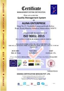 10107 dcs alina enterprises iso 9001 2015
