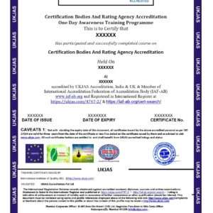 certification bodies and rating agency accreditation