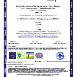certification bodies and rating agency accreditation