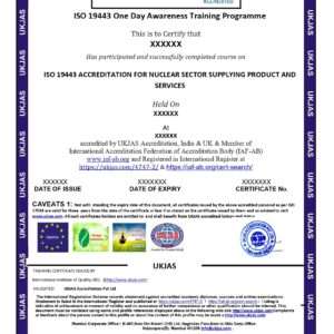 iso 19443 accreditation for nuclear sector supplying product and services