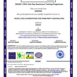 iso/iec 17021 accreditation for third party auditing (tpa)