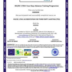 iso/iec 17021 accreditation for third party auditing (tpa)