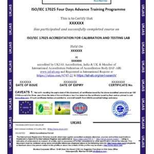 iso/iec 17025 accreditation for calibration and testing lab