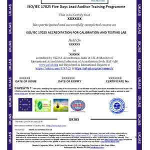 iso/iec 17025 accreditation for calibration and testing lab
