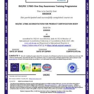 iso/iec 17065 accreditation for product certification body