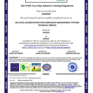 iso 37301 accreditation for complance management systems technical service